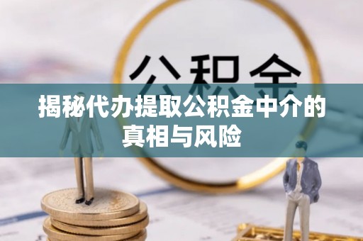 南康揭秘代办提取公积金中介的真相与风险
