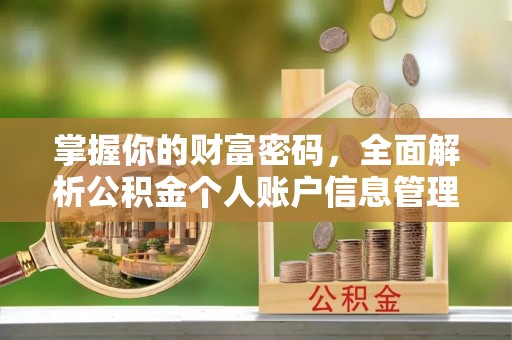 南康掌握你的财富密码，全面解析公积金个人账户信息管理