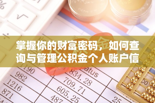 南康掌握你的财富密码，如何查询与管理公积金个人账户信息