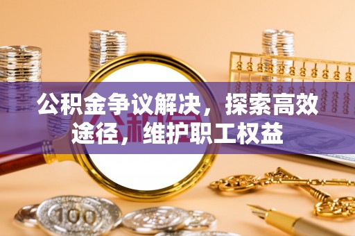 南康公积金争议解决，探索高效途径，维护职工权益