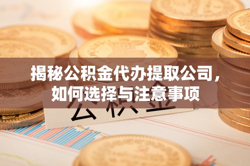 南康揭秘公积金代办提取公司，如何选择与注意事项